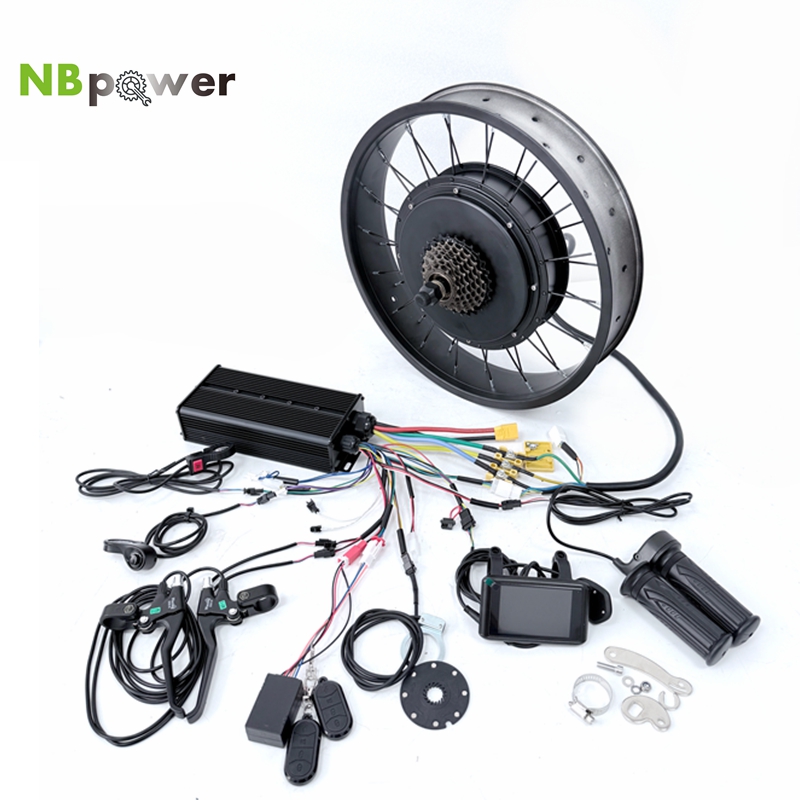 5000W Hub Motor Kit 72V - NBpower 72V 5000W 70-90km/jam Kit Konversi