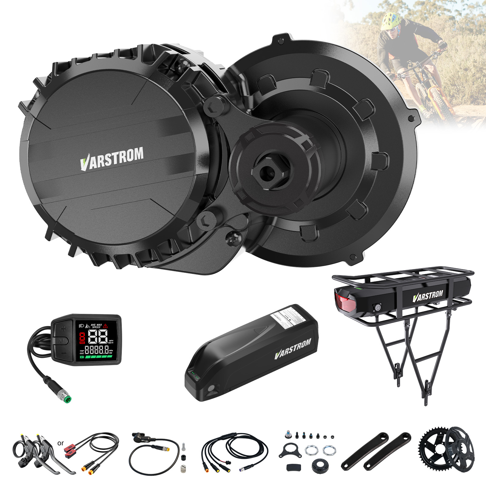 Torque Sensor Mid Drive Motor Kit - Kit Motor Tengah Varstrom 750W dengan