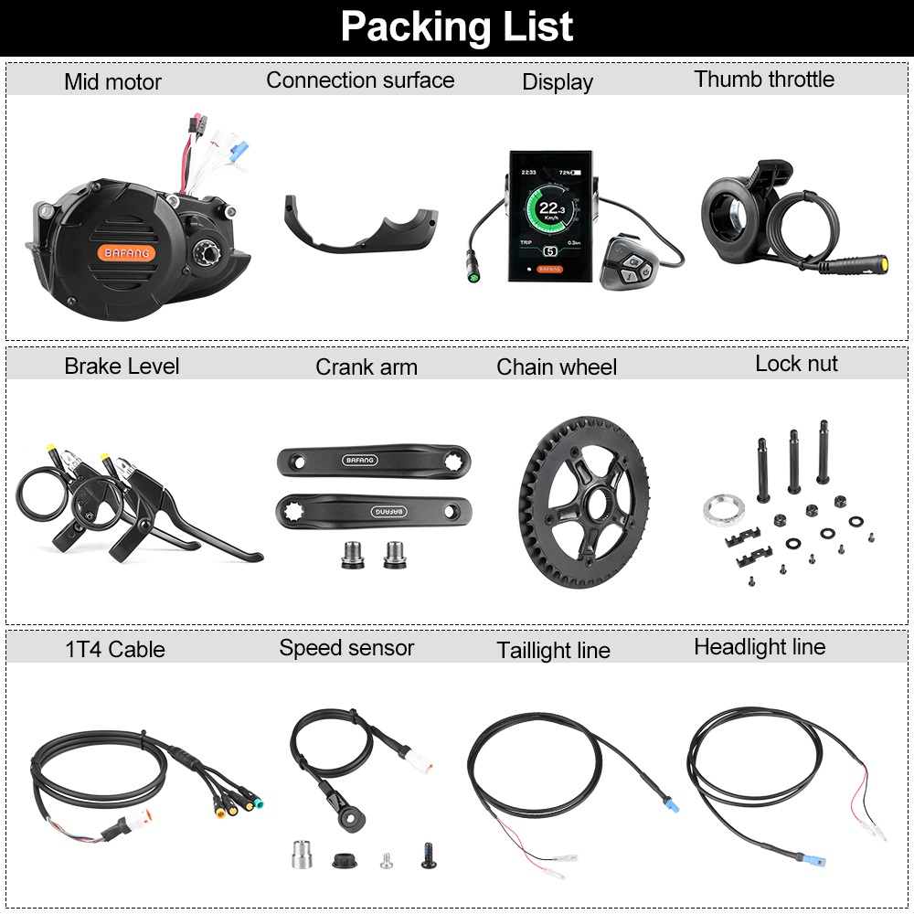 risunmotor M620 G510 48V 52V 1 - Mid Drive Conversion Kit 1000W ulasan dan harga