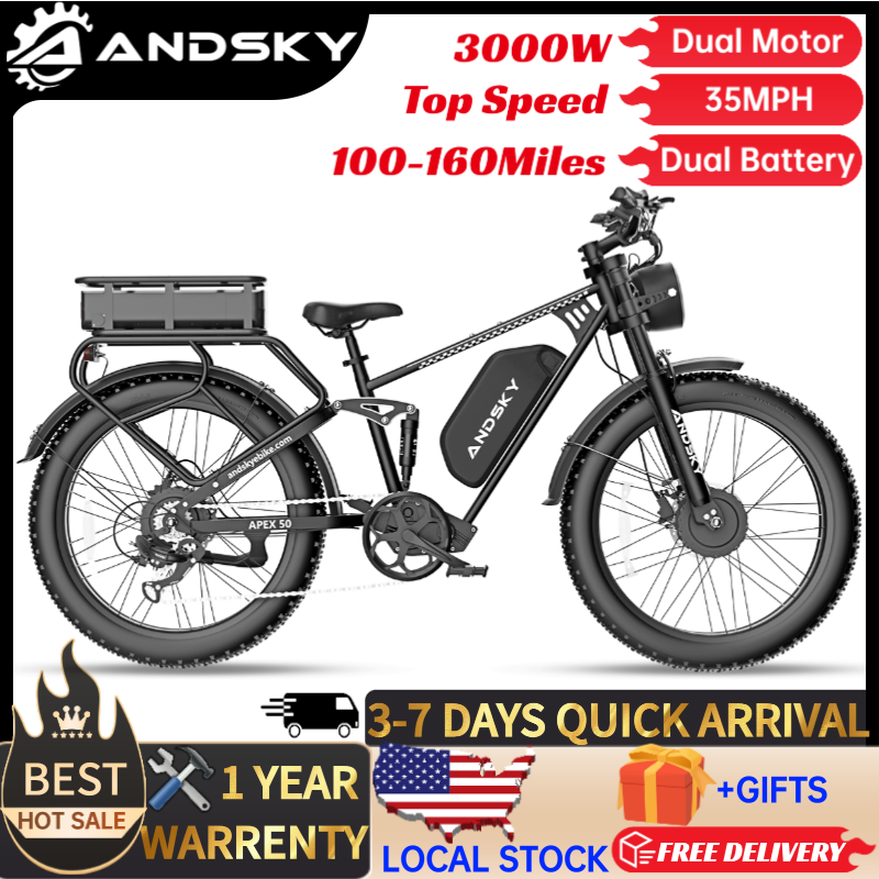 ANDSKY Apex50 AWD Sepeda Listr - Torque Sensor Mid Drive Motor Kit ulasan dan harga